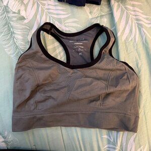 Match brand sports bra - gray and black. No cup inserts